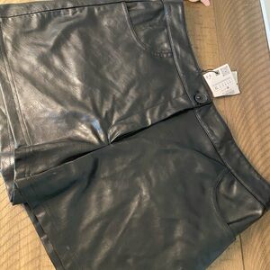 Zara Black Leather Pants